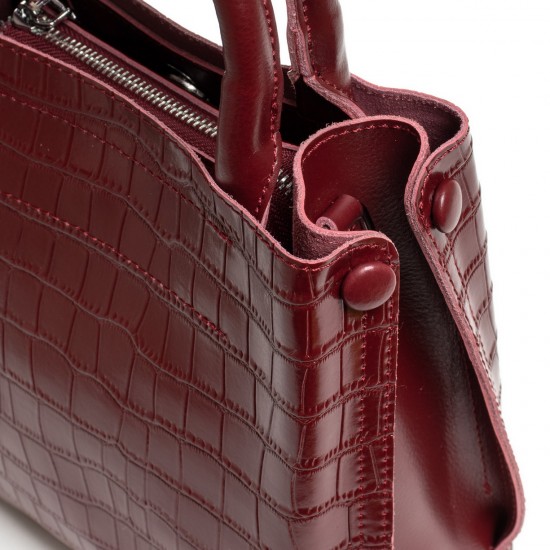 Женская сумка из натуральной кожи ALEX RAI 1546 бордовый