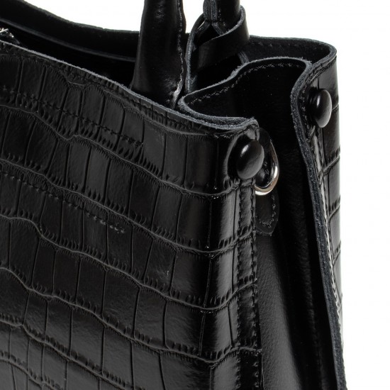 Жіноча сумка з натуральної шкіри ALEX RAI 1546 чорний