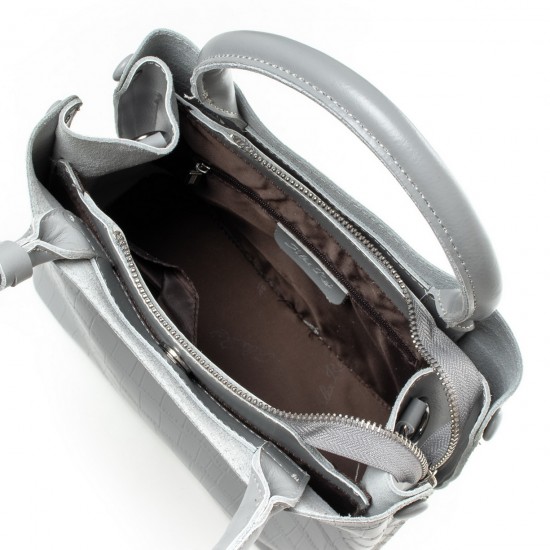 Женская сумка из натуральной кожи ALEX RAI 1546 серый