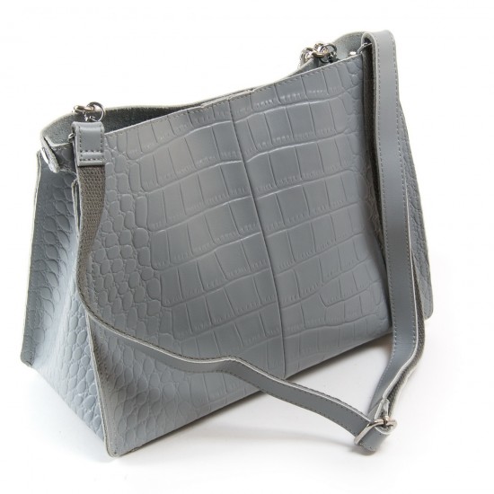 Женская сумка из натуральной кожи ALEX RAI 3202-1 серый