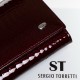 Жіночий шкіряний гаманець SERGIO TORRETTI LR W501-2 бордовий