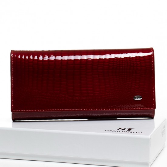 Жіночий шкіряний гаманець SERGIO TORRETTI LR W501-2 червоний