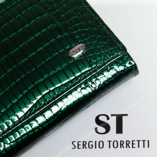 Женский кожаный кошелек SERGIO TORRETTI LR W501-2 зеленый Женский кожаный кошелек SERGIO TORRETTI LR W501-2 зеленый