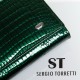 Жіночий шкіряний гаманець SERGIO TORRETTI LR W501-2 зелений