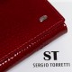 Женский кожаный кошелек SERGIO TORRETTI W1-V-2 красный