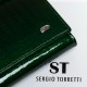 Женский кожаный кошелек SERGIO TORRETTI W1-V-2 зеленый