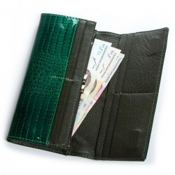 Жіночий шкіряний гаманець SERGIO TORRETTI W1-V-2 зелений Жіночий шкіряний гаманець SERGIO TORRETTI W1-V-2 зелений
