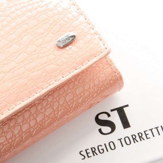 Жіночий шкіряний гаманець SERGIO TORRETTI W1-V пудра