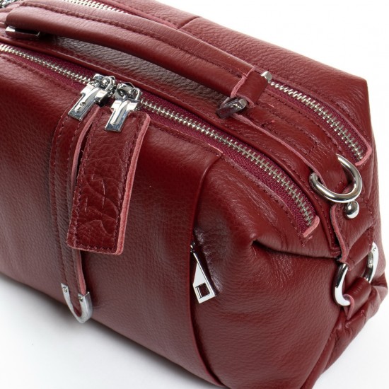 Женская сумка из натуральной кожи ALEX RAI 8762 бордовый