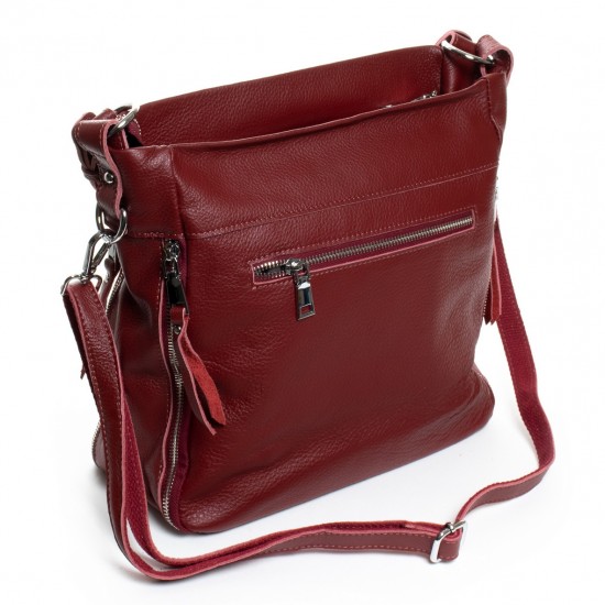 Женская сумка из натуральной кожи ALEX RAI 8779 бордовый