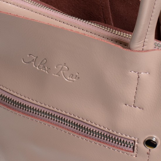 Жіноча сумка з натуральної шкіри ALEX RAI 8773 1 рожевий
