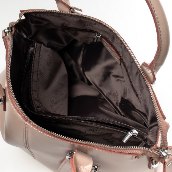 Женская сумка из натуральной кожи ALEX RAI 330 пудра