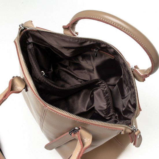 Женская сумка из натуральной кожи ALEX RAI 330 темно-бежевый