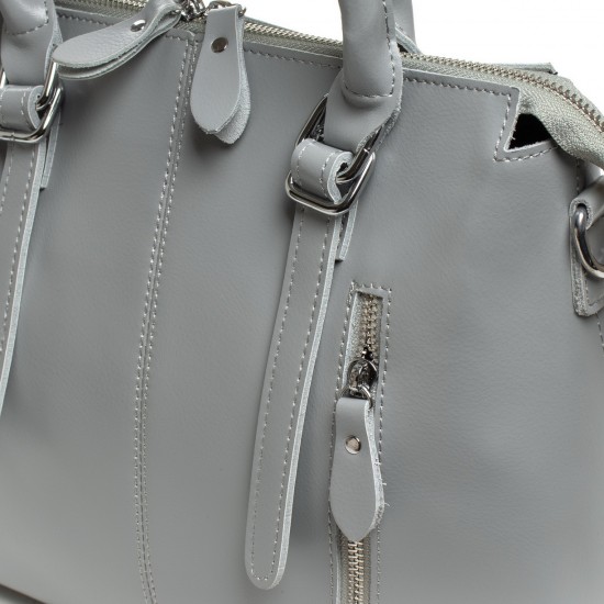 Жіноча сумка з натуральної шкіри ALEX RAI 330 сірий
