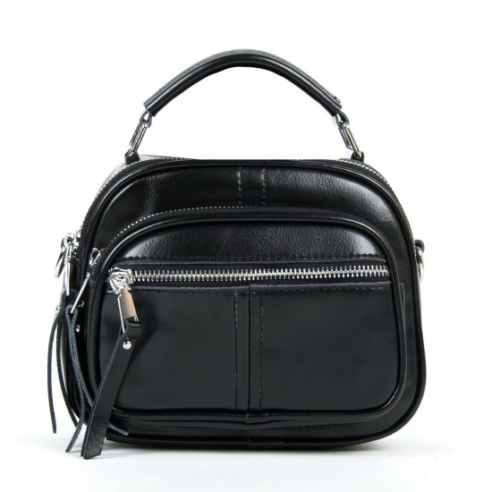 Женская сумочка из натуральной кожи ALEX RAI 8802 черный