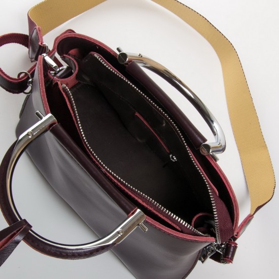 Женская сумка из натуральной кожи ALEX RAI 8765 бордовый