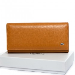 Женский кожаный кошелек dr.Bond Classic W1-V желтый Женский кожаный кошелек dr.Bond Classic W1-V желтый