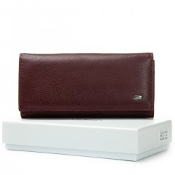 Женский кожаный кошелек dr.Bond Classic W1-V бордовый Женский кожаный кошелек dr.Bond Classic W1-V бордовый