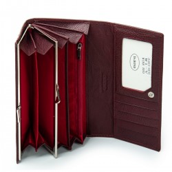 Женский кожаный кошелек dr.Bond Classic W1-V бордовый Женский кожаный кошелек dr.Bond Classic W1-V бордовый