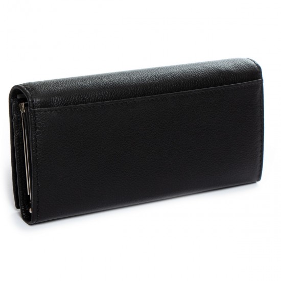 Жіночий шкіряний гаманець dr.Bond Classic W1-V чорний