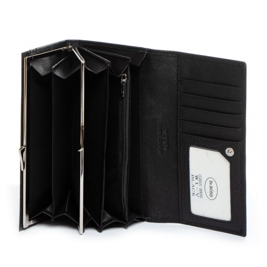 Женский кожаный кошелек dr.Bond Classic W1-V черный