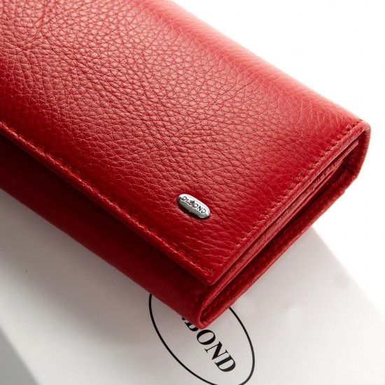 Жіночий шкіряний гаманець dr.Bond Classic W1-V червоний