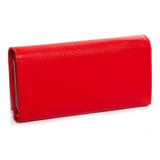 Жіночий шкіряний гаманець dr.Bond Classic W1-V червоний