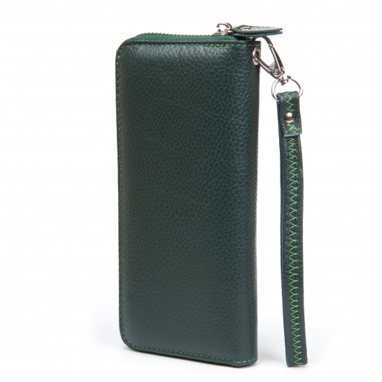 Жіночий шкіряний гаманець dr.Bond Classic W38 зелений