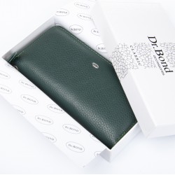 Жіночий шкіряний гаманець dr.Bond Classic W38 зелений Жіночий шкіряний гаманець dr.Bond Classic W38 зелений
