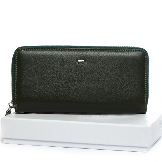 Жіночий шкіряний гаманець dr.Bond Classic W38 зелений