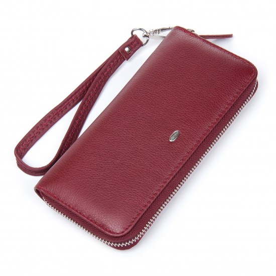 Жіночий шкіряний гаманець dr.Bond Classic W38 бордовий Жіночий шкіряний гаманець dr.Bond Classic W38 бордовий