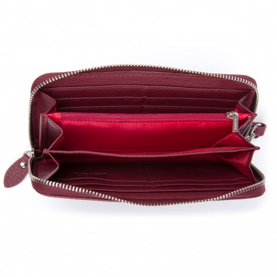 Жіночий шкіряний гаманець dr.Bond Classic W38 бордовий Жіночий шкіряний гаманець dr.Bond Classic W38 бордовий