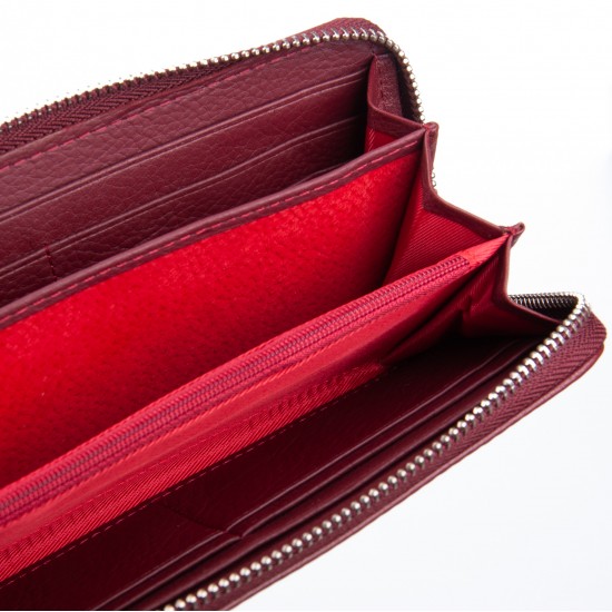 Жіночий шкіряний гаманець dr.Bond Classic W38 бордовий Жіночий шкіряний гаманець dr.Bond Classic W38 бордовий