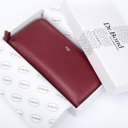 Жіночий шкіряний гаманець dr.Bond Classic W38 бордовий Жіночий шкіряний гаманець dr.Bond Classic W38 бордовий