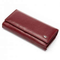 Жіночий шкіряний гаманець dr.Bond Classic W46 бордовий