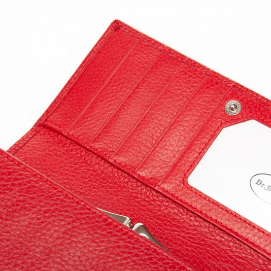 Жіночий шкіряний гаманець dr.Bond Classic W46 червоний