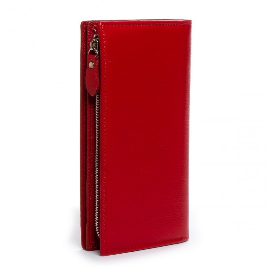 Жіночий шкіряний гаманець dr.Bond Classic WMB-3M червоний