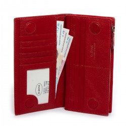 Женский кожаный кошелек dr.Bond Classic WMB-3M красный Женский кожаный кошелек dr.Bond Classic WMB-3M красный