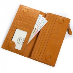 Женский кожаный кошелек dr.Bond Classic WMB-3M желтый Женский кожаный кошелек dr.Bond Classic WMB-3M желтый
