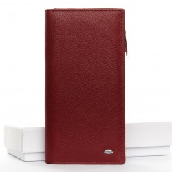 Женский кожаный кошелек dr.Bond Classic WMB-3M бордовый Женский кожаный кошелек dr.Bond Classic WMB-3M бордовый