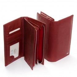 Женский кожаный кошелек dr.Bond Classic WMB-3M бордовый Женский кожаный кошелек dr.Bond Classic WMB-3M бордовый