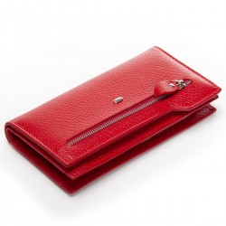 Жіночий шкіряний гаманець dr.Bond Classic WMB-2M червоний