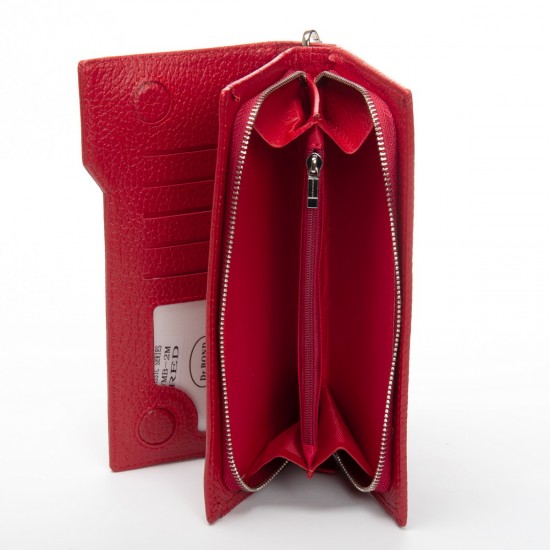 Женский кожаный кошелек dr.Bond Classic WMB-2M красный Женский кожаный кошелек dr.Bond Classic WMB-2M красный