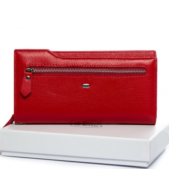 Жіночий шкіряний гаманець dr.Bond Classic WMB-2M червоний