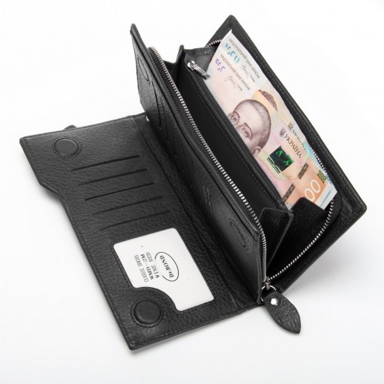 Жіночий шкіряний гаманець dr.Bond Classic WMB-2M черный Жіночий шкіряний гаманець dr.Bond Classic WMB-2M черный