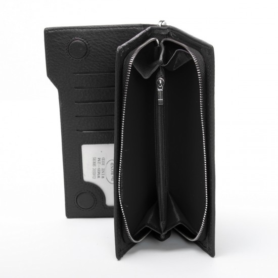 Жіночий шкіряний гаманець dr.Bond Classic WMB-2M черный Жіночий шкіряний гаманець dr.Bond Classic WMB-2M черный