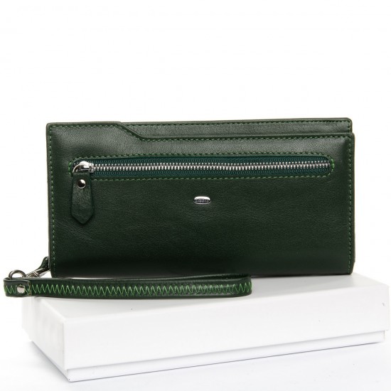 Жіночий шкіряний гаманець dr.Bond Classic WMB-2M зелений