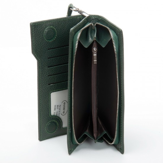 Женский кожаный кошелек dr.Bond Classic WMB-2M зеленый Женский кожаный кошелек dr.Bond Classic WMB-2M зеленый