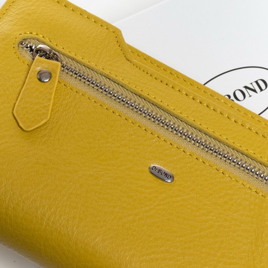 Жіночий шкіряний гаманець dr.Bond Classic WMB-2M жовтий