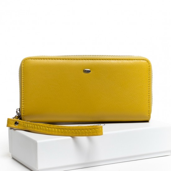 Жіночий шкіряний гаманець dr.Bond Classic W39-3 жовтий